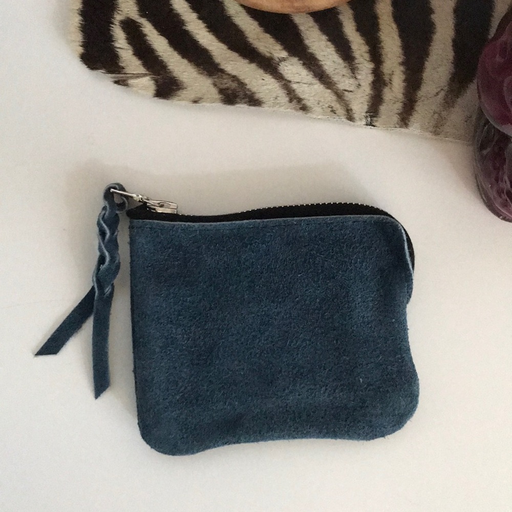 Maple Suede Half Zip Wallet